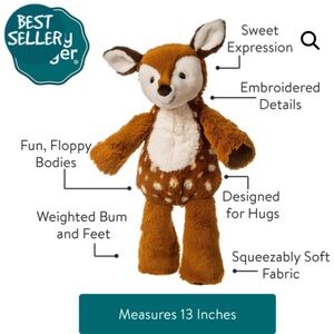 Mary Meyer Marshmallow Fawn  stuffed animal – 13″